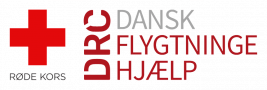 Røde Kors' og Dansk Flygtningehjælp logoer